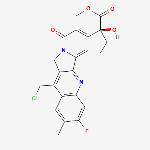 molecular formula C22H18ClFN2O4 B12393678 9-Chloromethyl-10-hydroxy-11-F-Camptothecin 