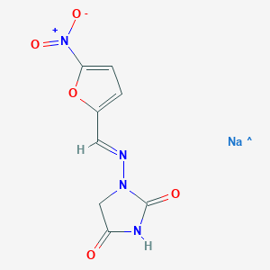 molecular formula C8H6N4NaO5 B12393709 Nitrofurantoin (sodium) 