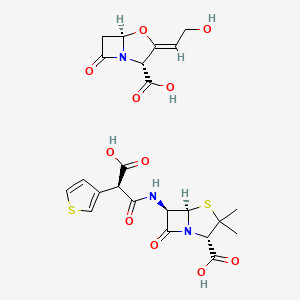 B1239372 Ticarcillin-clavulanic acid CAS No. 86482-18-0