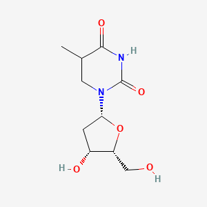 molecular formula C10H16N2O5 B12393743 1-[(2R,4R,5R)-4-hydroxy-5-(hydroxymethyl)oxolan-2-yl]-5-methyl-1,3-diazinane-2,4-dione 