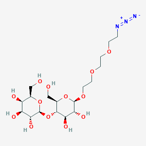 molecular formula C18H33N3O13 B12393746 beta-Lac-TEG-N3 