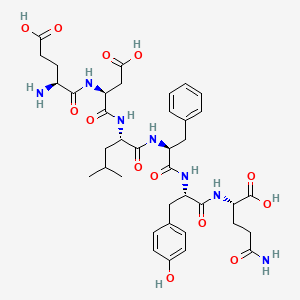 molecular formula C38H51N7O13 B12393753 H-Glu-Asp-Leu-Phe-Tyr-Gln-OH 