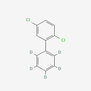 molecular formula C12H8Cl2 B12393766 1,2,3,4,5-pentadeuterio-6-(2,5-dichlorophenyl)benzene 