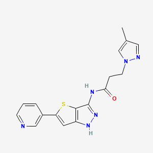 molecular formula C17H16N6OS B12393768 GSK-3|A inhibitor 15 