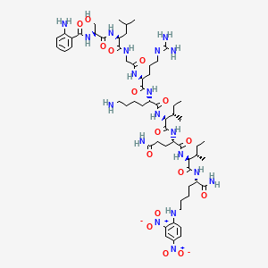 molecular formula C59H95N19O16 B12393774 2Abz-SLGRKIQIK(Dnp)-NH2 