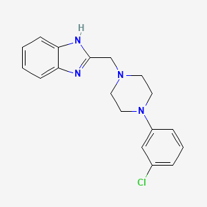 molecular formula C18H19ClN4 B12393789 Dopamine D4 receptor antagonist-1 