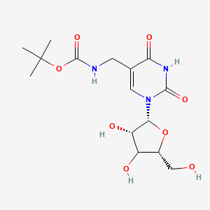 tert-butyl N-[[1-[(2R,3S,5R)-3,4-dihydroxy-5-(hydroxymethyl)oxolan-2-yl]-2,4-dioxopyrimidin-5-yl]methyl]carbamate