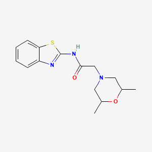 N-(1,3-benzothiazol-2-yl)-2-(2,6-dimethyl-4-morpholinyl)acetamide