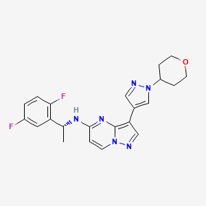 molecular formula C22H22F2N6O B12393813 Trk-IN-21 