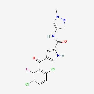 molecular formula C16H11Cl2FN4O2 B12393816 Erk5-IN-4 