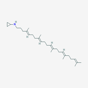 molecular formula C30H51N B1239382 Trisnorsqualene cyclopropylamine 