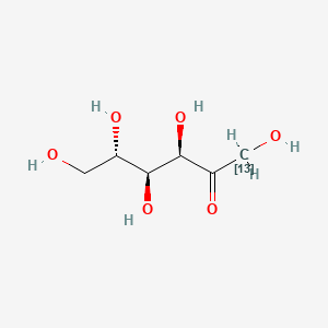 molecular formula C6H12O6 B12393834 (3R,4S,5S)-1,3,4,5,6-pentahydroxy(113C)hexan-2-one 