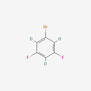 molecular formula C6H3BrF2 B12393849 1-Bromo-3,5-difluorobenzene-d3 