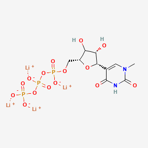 tetralithium;[[[(2R,4S,5S)-3,4-dihydroxy-5-(1-methyl-2,4-dioxopyrimidin-5-yl)oxolan-2-yl]methoxy-oxidophosphoryl]oxy-oxidophosphoryl] phosphate