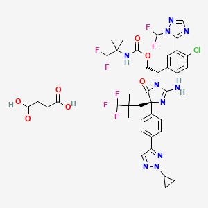 molecular formula C39H40ClF7N10O7 B12393881 HIV protease-IN-1 