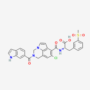 molecular formula C30H25ClN4O6S B12393903 Immune cell migration-IN-1 