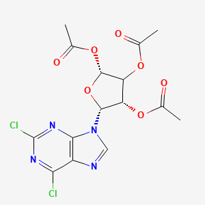 molecular formula C15H14Cl2N4O7 B12393919 2,6-Dichloro-2',3',5'-triacetyl-purine riboside 