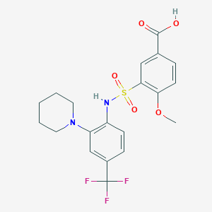 molecular formula C20H21F3N2O5S B12393922 Erap2-IN-1 