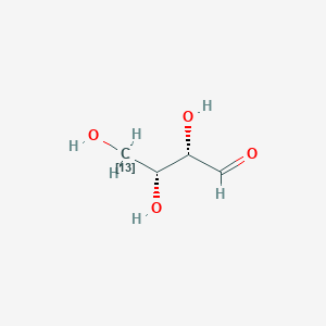 (2S,3R)-2,3,4-Trihydroxybutanal-13C-2