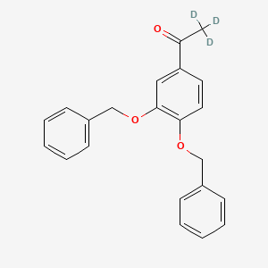 molecular formula C22H20O3 B12393978 3',4'-Dibenzyloxyaceto-D3-phenone 