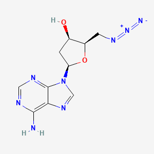 (2R,3R,5R)-5-(6-aminopurin-9-yl)-2-(azidomethyl)oxolan-3-ol