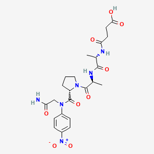 molecular formula C23H30N6O9 B12394010 Suc-Ala-Ala-Pro-Gly-pNA 