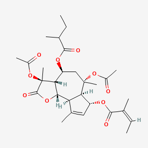 molecular formula C29H40O10 B1239402 Archangelolide 