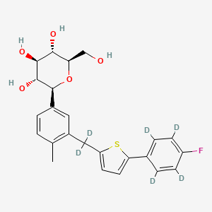 molecular formula C24H25FO5S B12394075 Canagliflozin-D6 