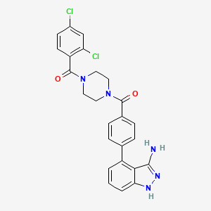 molecular formula C25H21Cl2N5O2 B12394079 Bcr-abl-IN-5 