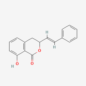 molecular formula C17H14O3 B1239410 苔草素 