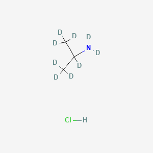 molecular formula C3H10ClN B12394131 Propan-2-amine-d9 (hydrochloride) 