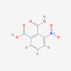 molecular formula C8H5NO6 B12394149 3-Nitrophthalic-D3 acid 