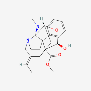 methyl (1S,2S,15E,18R)-15-ethylidene-18-hydroxy-3-methyl-19-oxa-3,13-diazahexacyclo[14.3.1.02,10.02,13.04,9.010,17]icosa-4,6,8-triene-17-carboxylate