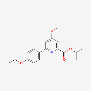 molecular formula C18H21NO4 B12394195 Propan-2-yl 6-(4-ethoxyphenyl)-4-methoxypyridine-2-carboxylate 