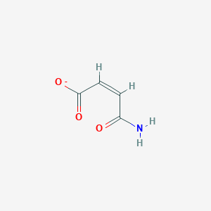 molecular formula C4H4NO3- B1239421 Maleamate 