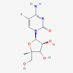 4-amino-1-[(2R,3S,5R)-3,4-dihydroxy-5-(hydroxymethyl)-5-methyloxolan-2-yl]-5-fluoropyrimidin-2-one