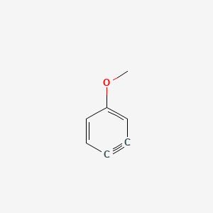 molecular formula C7H6O B1239424 2-Methoxycyclohexa-1,3-dien-5-yne 