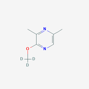 molecular formula C7H10N2O B12394274 2-Methoxy-3,5-dimethylpyrazine-d3 