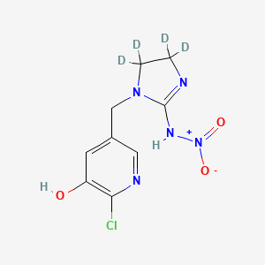 N-[1-[(6-chloro-5-hydroxypyridin-3-yl)methyl]-4,4,5,5-tetradeuterioimidazol-2-yl]nitramide