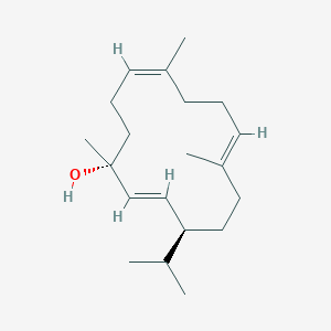 molecular formula C20H34O B12394320 (1R,2E,4S,7E,11Z)-1,7,11-trimethyl-4-propan-2-ylcyclotetradeca-2,7,11-trien-1-ol 