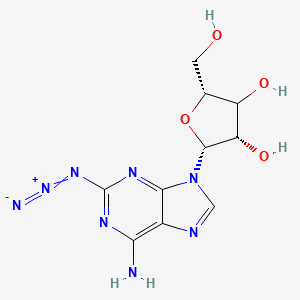 molecular formula C10H12N8O4 B12394331 2-Azido-adenosine 