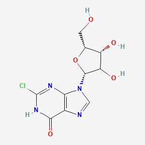 2-chloro-9-[(2R,4R,5R)-3,4-dihydroxy-5-(hydroxymethyl)oxolan-2-yl]-1H-purin-6-one