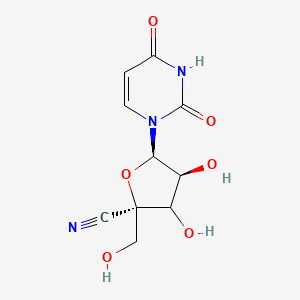 (2R,4S,5R)-5-(2,4-dioxopyrimidin-1-yl)-3,4-dihydroxy-2-(hydroxymethyl)oxolane-2-carbonitrile