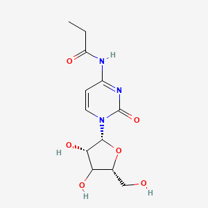 molecular formula C12H17N3O6 B12394351 N-(1-Oxopropyl)cytidine 