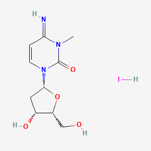 1-[(2R,4R,5R)-4-hydroxy-5-(hydroxymethyl)oxolan-2-yl]-4-imino-3-methylpyrimidin-2-one;hydroiodide