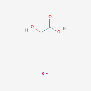 molecular formula C3H6KO3+ B12394404 Lactate (potassium) 