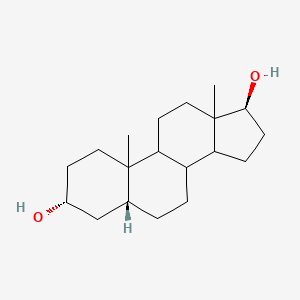 molecular formula C19H32O2 B1239442 Androstane-3,17-diol, (3alpha,5beta,17beta)- 