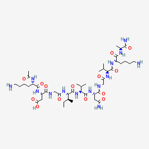 molecular formula C45H80N14O14 B12394425 Ac-Lys-Asp-Gly-Ile-Val-Asn-Gly-Val-Lys-Ala-NH2 