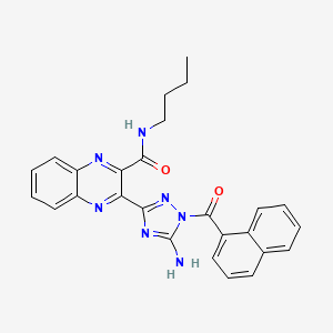 molecular formula C26H23N7O2 B12394449 Thrombin inhibitor 7 