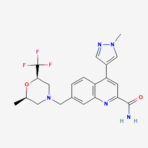 molecular formula C21H22F3N5O2 B12394452 Wgy5L2V9GM CAS No. 1432729-22-0